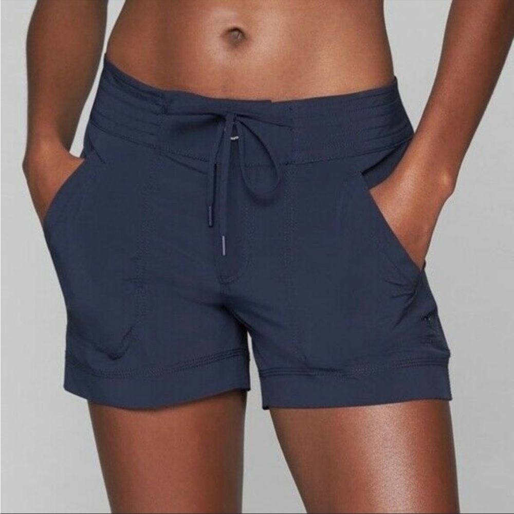 Athleta Rincon Navy Blue Board Shorts Athletic UPF 50+ 10